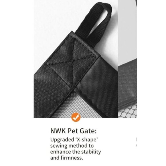 NWK Magic Pet Gate For Stairs & Doors 50" X 30" Portable Folding Safe Enclosure - Picture 9 of 10